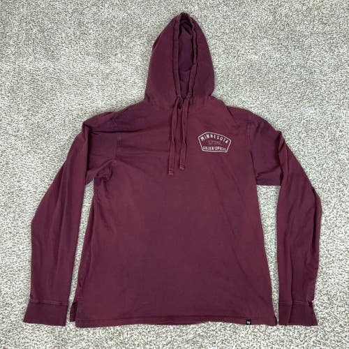 Minnesota Golden Gophers Sweatshirt Hoodie Mens Large NCAA Football Lightweight