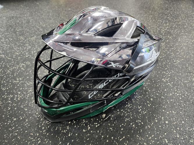 Used Cascade XRS SILVER CHROME Lacrosse Helmet Chrome One Size 11849-S000043412