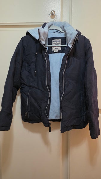 Arizona Jean Co. Navy Blue Fleece-Lined Winter Jacket / Parka (Size Medium)