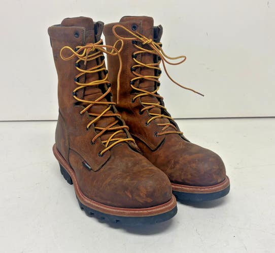 Red Wing 4420 Logger Max Steel Toe Waterproof Brown Leather Boots US 13 EU 47