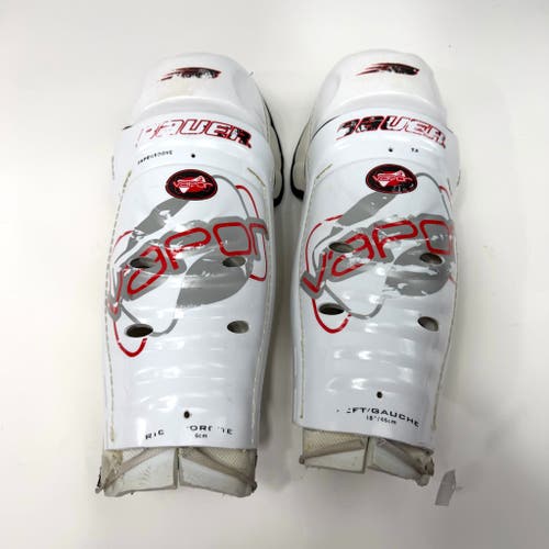 Used Bauer Vapor 6 Shin Guards | 18" | AB675