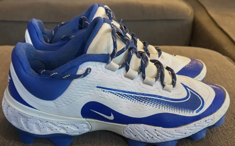 Blue Men's Size M 8.0 (W 9.0) Nike Nike alpha huarache elite 4 Low Top Molded Cleats (Used)