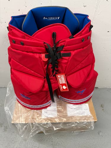 Senior XL Mckenney XPG2 Pro Elite Hockey Goalie Pants (New) in custom New York Rangers colours.