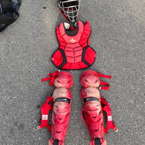Red All Star System 7 Catcher's Set (Used)