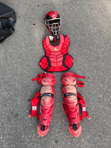 Red All Star System 7 Catcher's Set (Used)