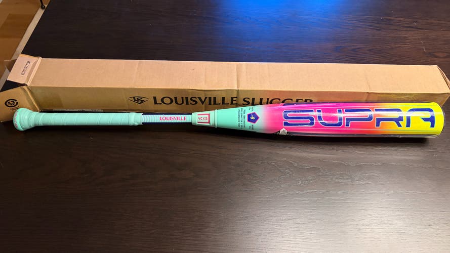 BRAND NEW: 2027 Louisville Slugger SUPRA Composite USSSA Certified Bat (-8) 24 oz 32" (New)