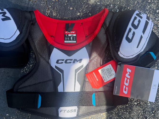 Large Youth CCM Shoulder Pads (New)