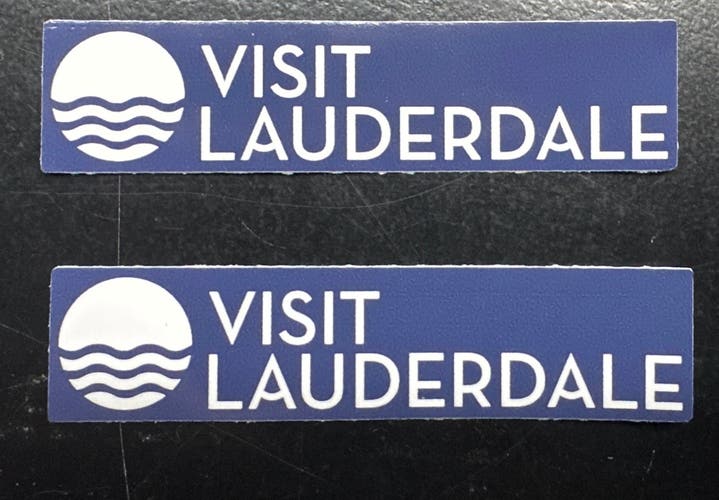Florida panthers visit lauderdale helmet decal