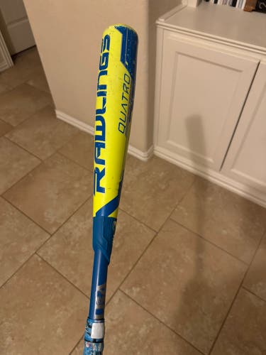 2018 Rawlings Quatro Composite USABat Certified Bat (-10) 18 oz 28" (Used)