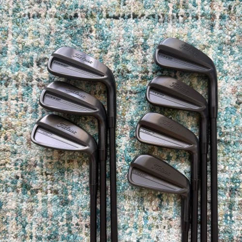 2023 Titleist T100 Black Forged Iron Set 4-PW RH KBS Tour FLT 120 Stiff + Box