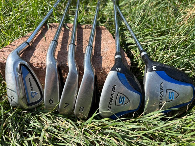 Callaway Strata Right Handed irons and Woods