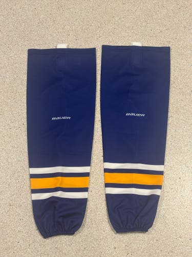 Senior L/XL Blue Mesh Bauer Hockey Socks (New)