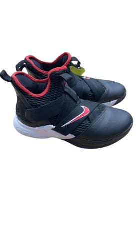 Nike LeBron Soldier 12 Basketball Shoes - Black/Red - Size 8