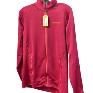 Patagonia Women's Pink Full-Zip Grid Fleece Jacket