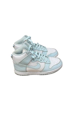 Nike Dunk High White/Blue Sneakers - Size 5.5