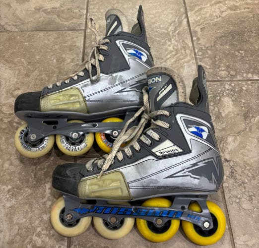 Mission BSX Inline Skates Extra Wide Width Size 12 (Used)