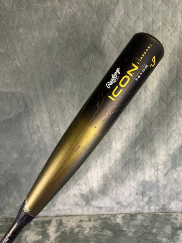 2023 Rawlings Icon Composite Bat BBCOR Certified (-3) Composite 28 oz 31" (Used)