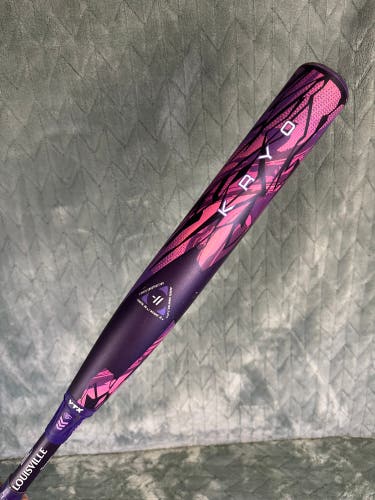 Purple 2026 Louisville Slugger Kryo Composite Bat (-11) Composite 19 oz 30" (Used)