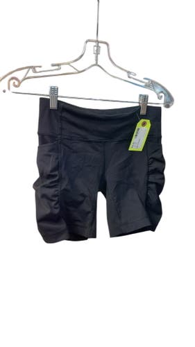 Lululemon Women's Black Athletic Shorts - Size 4