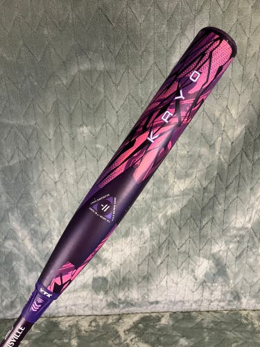 Purple 2026 Louisville Slugger Kryo Composite Bat (-11) Composite 19 oz 30" (Used)