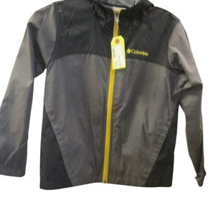Columbia Kids' Rain Jacket - Size 6 - Black/Grey