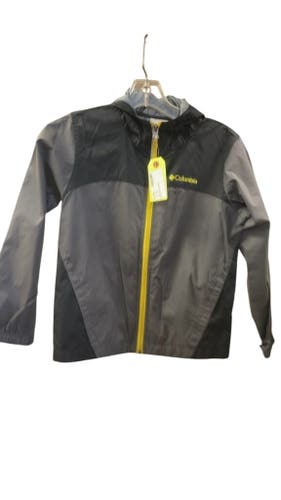 Columbia Kids' Rain Jacket - Size 6 - Black/Grey