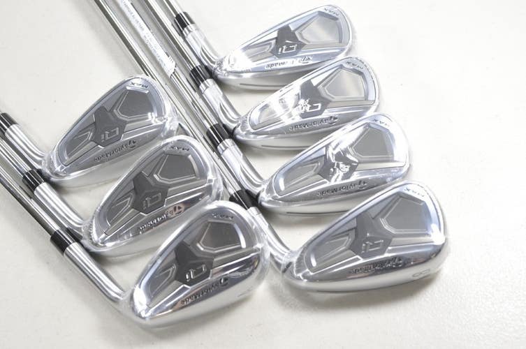 TaylorMade Qi Max 5-PW,AW Iron Set Regular Flex Right KBS MAX MT Steel # 218734
