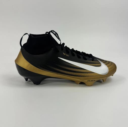 Size 10 Men’s Gold Black Nike Air Zoom Vapor Pro 1 Football Cleats FB3298-003 (NEW)