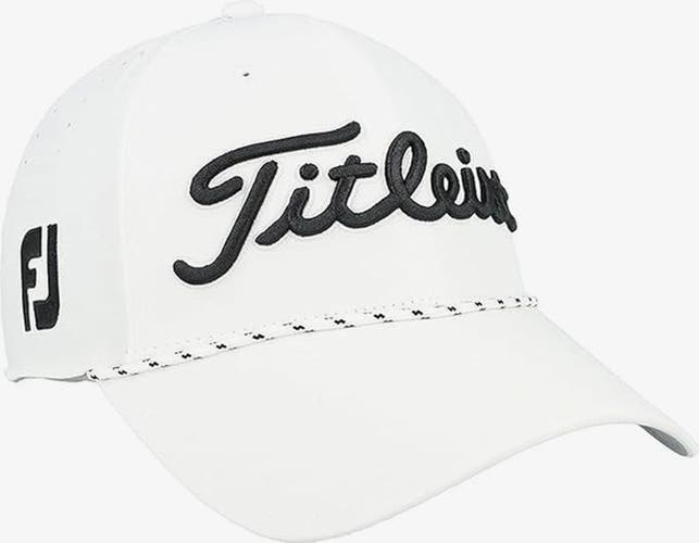 NEW Titleist Tour Breezer White/Black Golf Hat/Cap OSFM (Closeout)