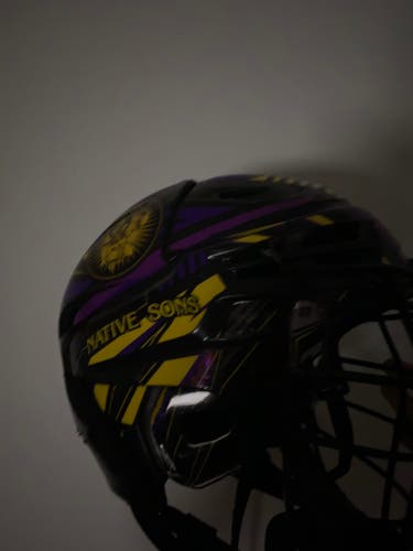 Bauer box lacrosse helmet native sons