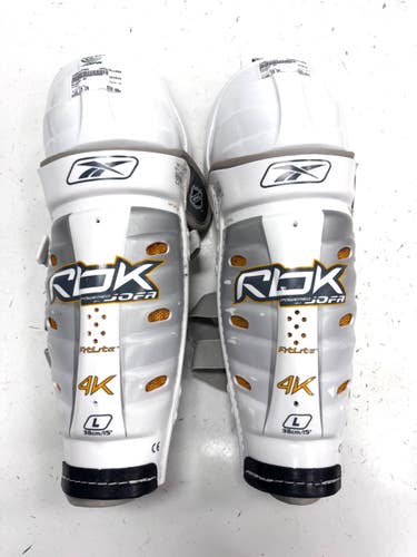 Used Reebok 4K Senior Shin Guards White 15" 11860-C000314465