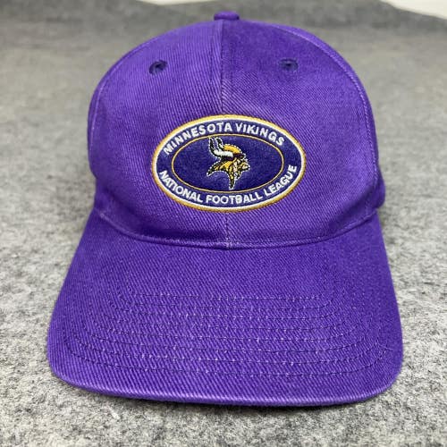Vintage Minnesota Vikings Hat Cap Strap Back Purple NFL Football Mens 90s Sport