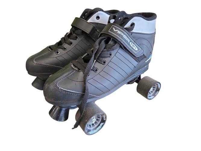 Used Viper M1 Senior Roller Quad Skates Black Senior 10 11450-S000527230