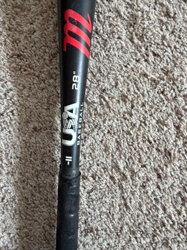 2021 Marucci CAT Alloy USABat Certified Bat (-11) 17 oz 28" (Used)