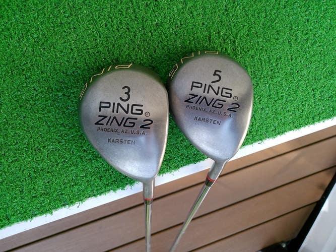 PING ZING 2 (3F & 5F) Fairway Wood Set w/ True Temper Regular Flex Shafts
