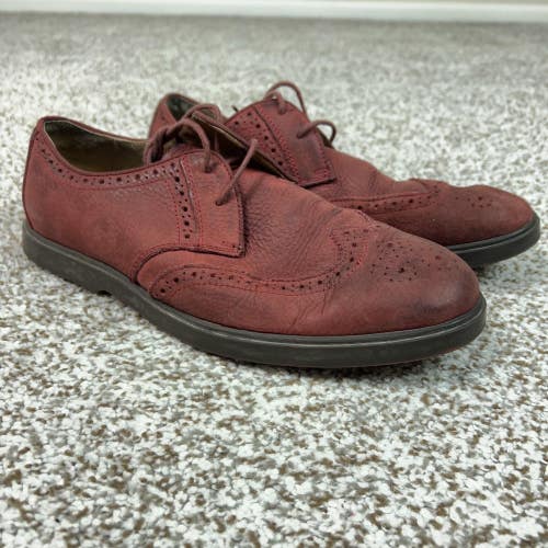 Polo Ralph Lauren Shoes Mens Size 8D Burgundy Leather Orrick Wingtip Oxford