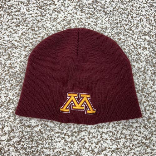Minnesota Golden Gophers Hat Beanie Mens One Size Red NCAA Football Knit College