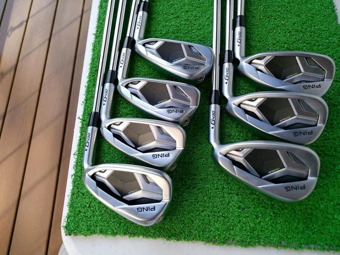 PING G430 Black Dot (5i-PW+45*) Iron Set w/ True Temper S300 Stiff Shafts