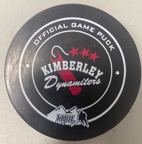Kimberley Dynamiters puck (KIJHL)
