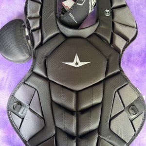 Black Adult All Star System 7 Catcher's Chest Protector (New)