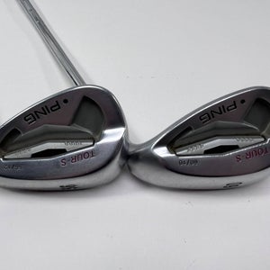Ping Tour-S Chrome Wedge Set 56* 12 | 60* 10 Black Dot KBS Tour Wedge Steel RH