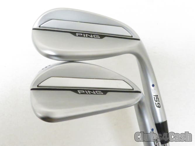 PING S159 Wedge Set Chrome Blue Dot Z-Z115 Steel 54 S-12 & 58 E-8 +1/2" TALL