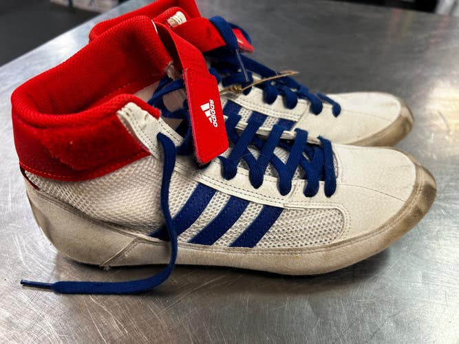 Used Adidas Wrestling Shoes White Senior 6 11868-S000071370