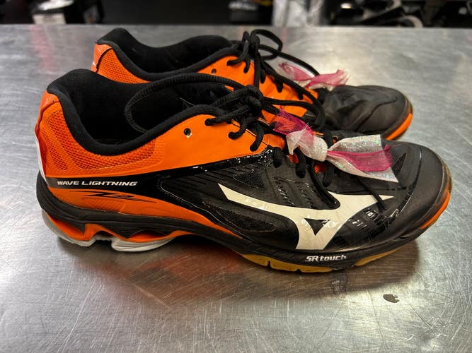 Used Mizuno WAVE LIGHTNING VB Shoes Adult Orange Senior 7.5 11868-S000071326