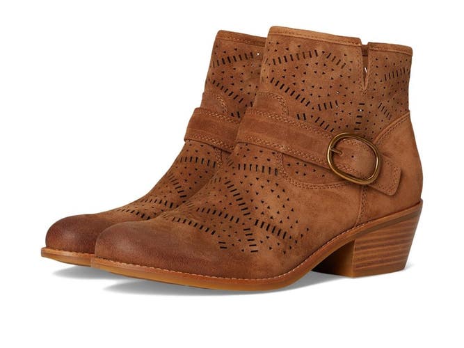 Sofft Adriana SF0115920 Boots Women's 8.5 B Havana Brown Leather Bootie ZOGG3473