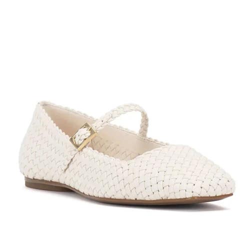 Vince Camuto Vinley Mary Jane Women's US 8.5 M Coconut Cream Square Toe ZOGG3546