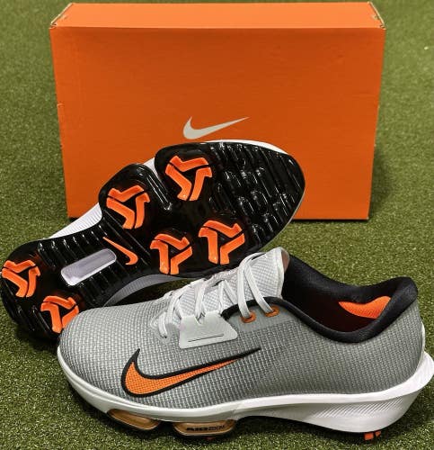 Nike Air Zoom Infinity Tour NEXT 2 Golf Shoes Platinum/Orange Choose Size NEW