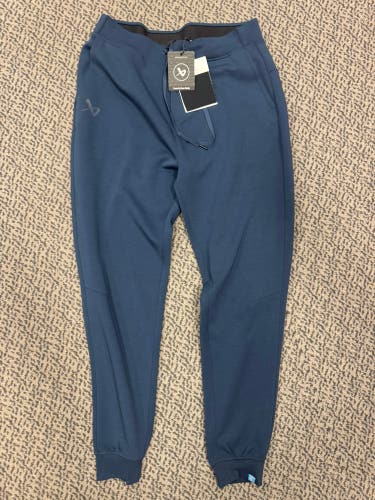 Blue Large Men's Bauer Travel Knot Jogger Pants (New)