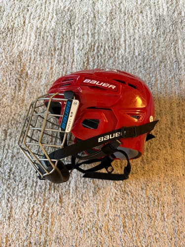 Red Small Bauer IMS 5.0 Helmet (Used)