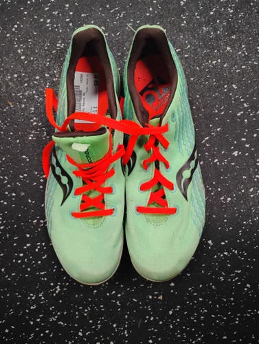 Used Saucony HAVOC XC Track & Field Cleats Adult Green Senior 8 11849-S000043491
